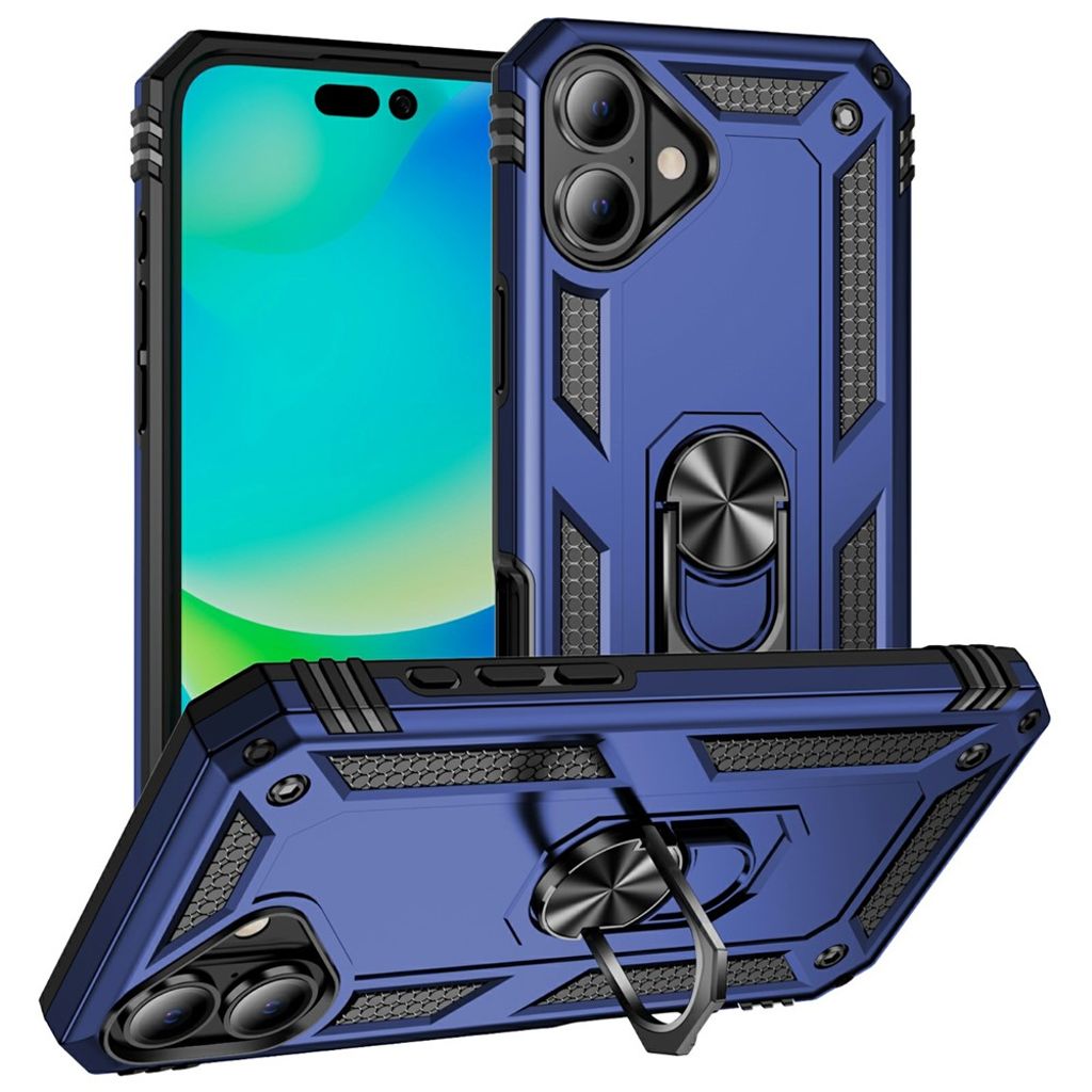 iPhone 17 Case with Ring holder - Blue
