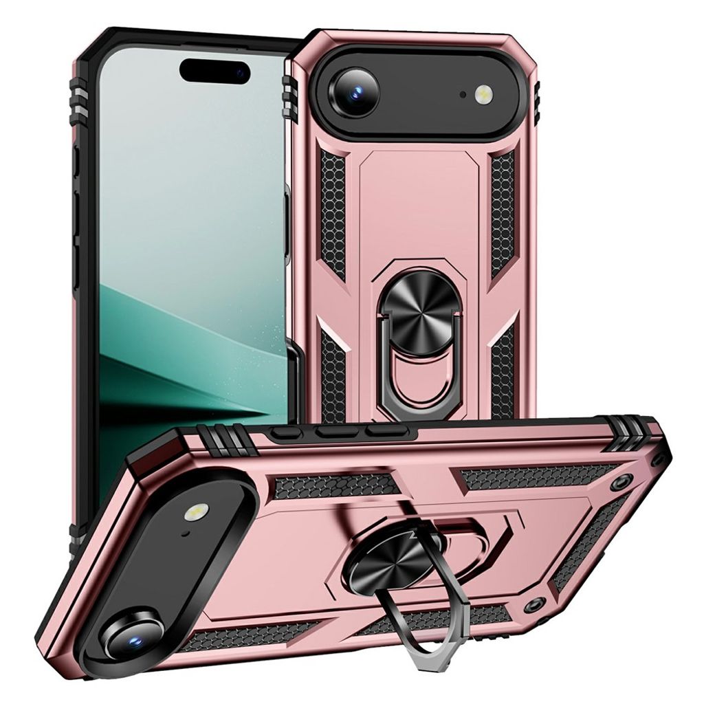 iPhone Air Skal with Ring Holder - Rose Gold