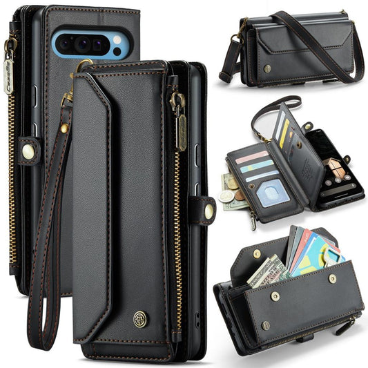 CASEME Google Pixel 10 Pro XL Cover with 10 Card Slots - Black