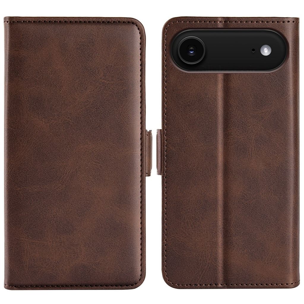 iPhone Air Wallet Fodral in calf texture - Brown