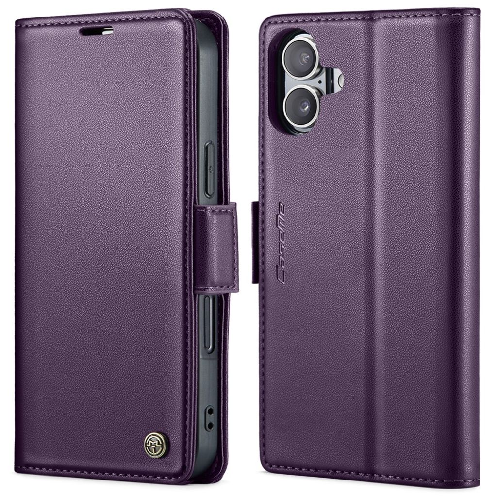 CASEME iPhone 16 Plus fodral med kortfack - lila