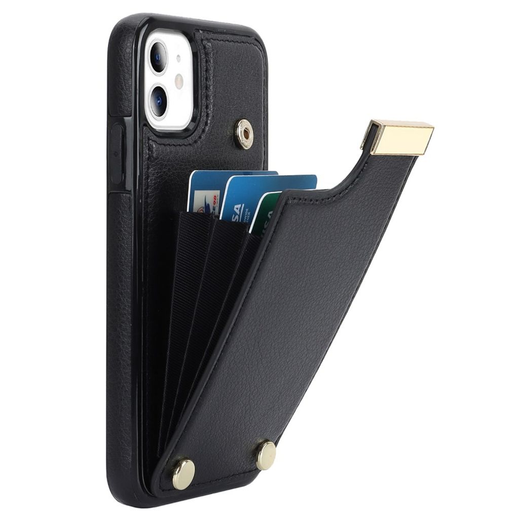 IPhone 11 skal with card holder – svart