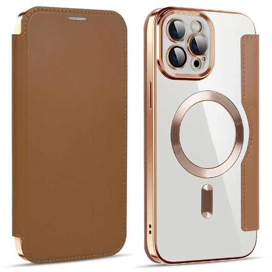 IPhone 11 Pro Max plånboksfodral MagSafe med RFID-skydd - brun