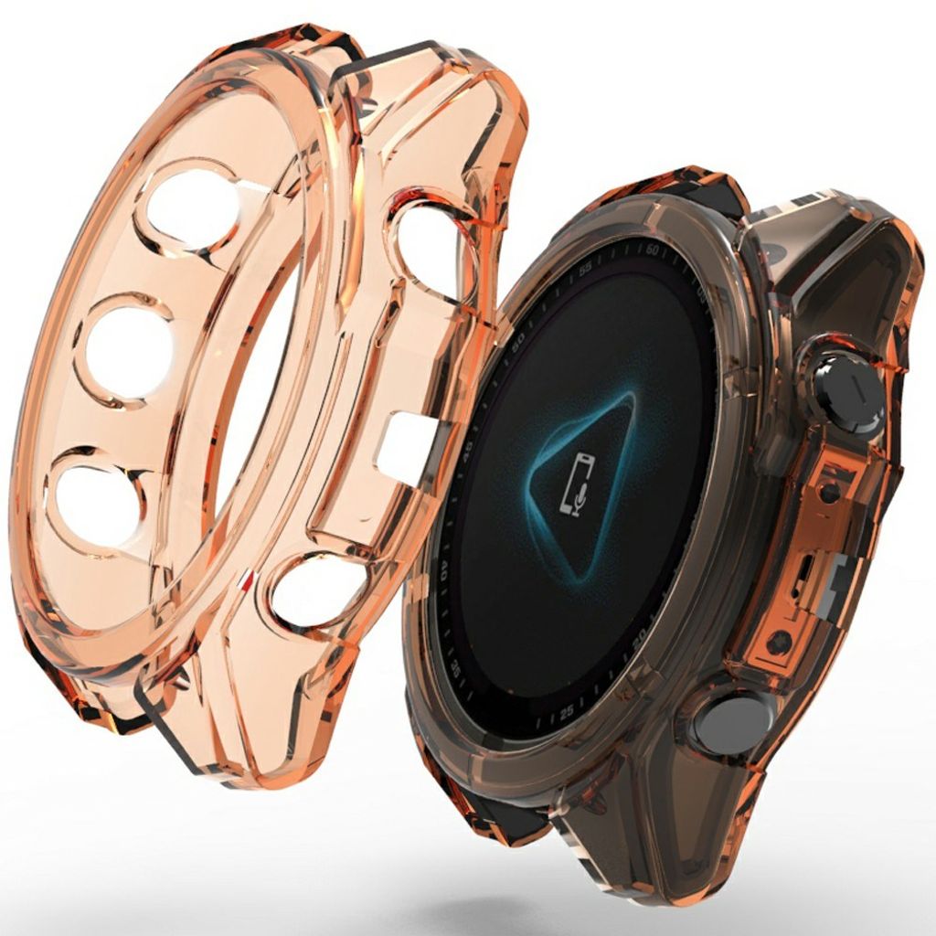 Garmin Fenix 8 43mm Case for bezel - Transparent Orange