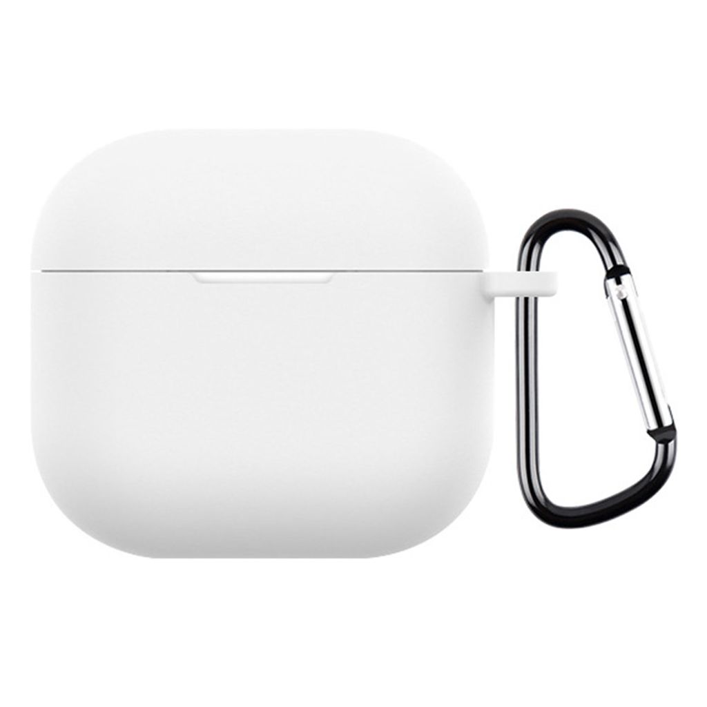 AirPods 4 silicone Case with Hook - White