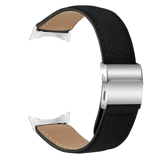 Google Pixel Watch 4 41mm etc. Watch Strap in Leather - Black