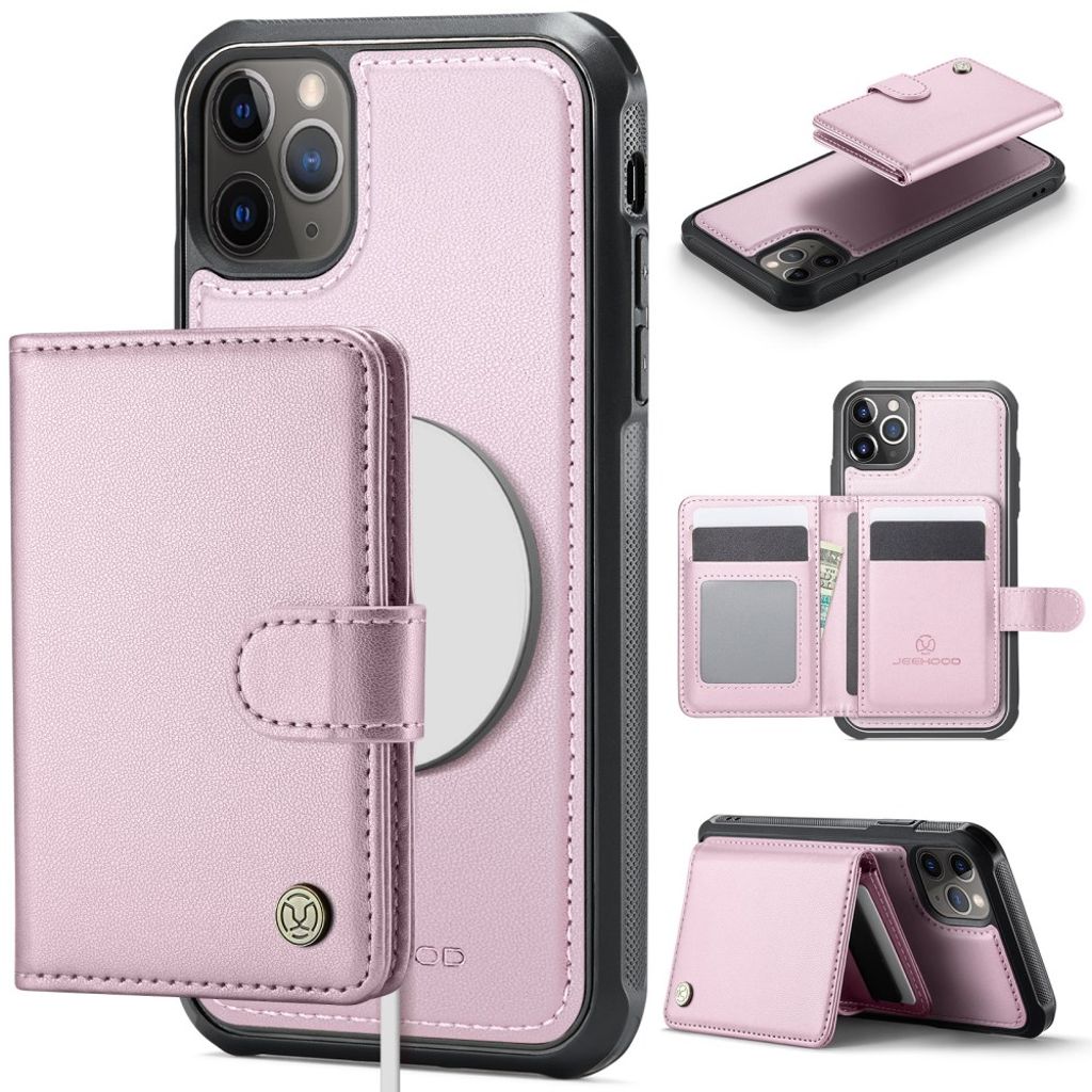 JEEHOOD iPhone 11 Pro skal with MagSafe – rosa
