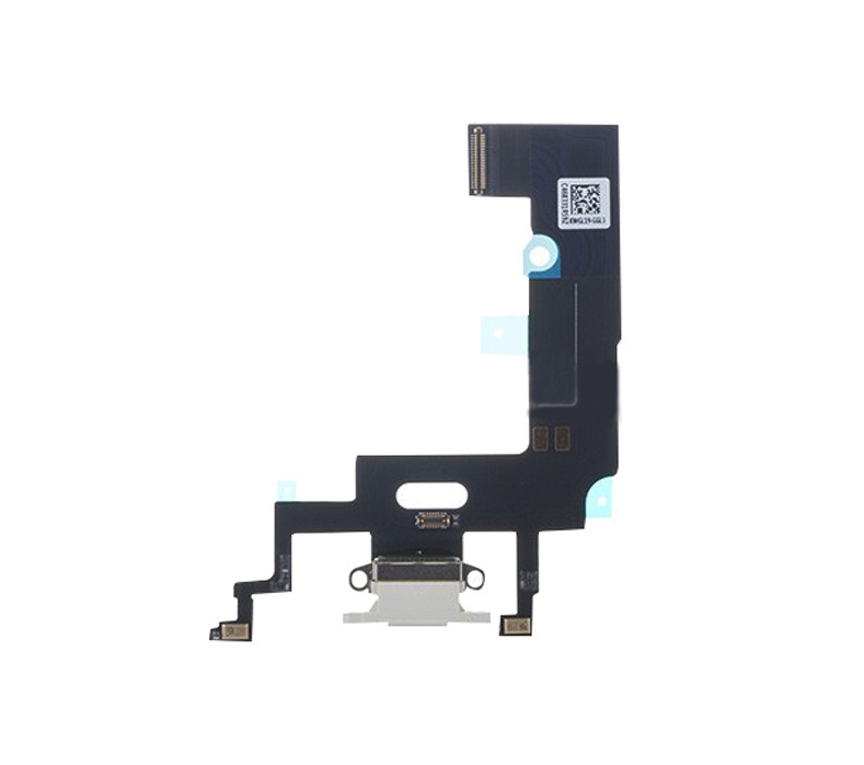iPhone XR Charging Microfone Flex White
