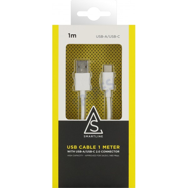 Smartline Type C USB Cable 1m White