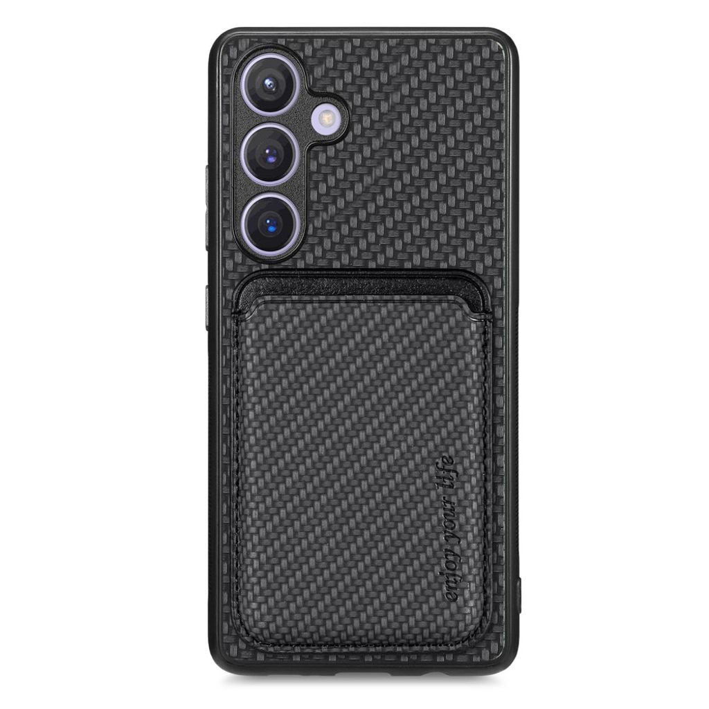 Samsung Galaxy S24 Plus Case Detachable Magnetic Card Holder - Black