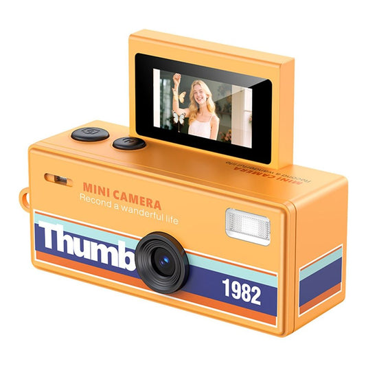 LK-030 Mini Digital Camera 720P HD with Keychain and 0.96" Display – Orange