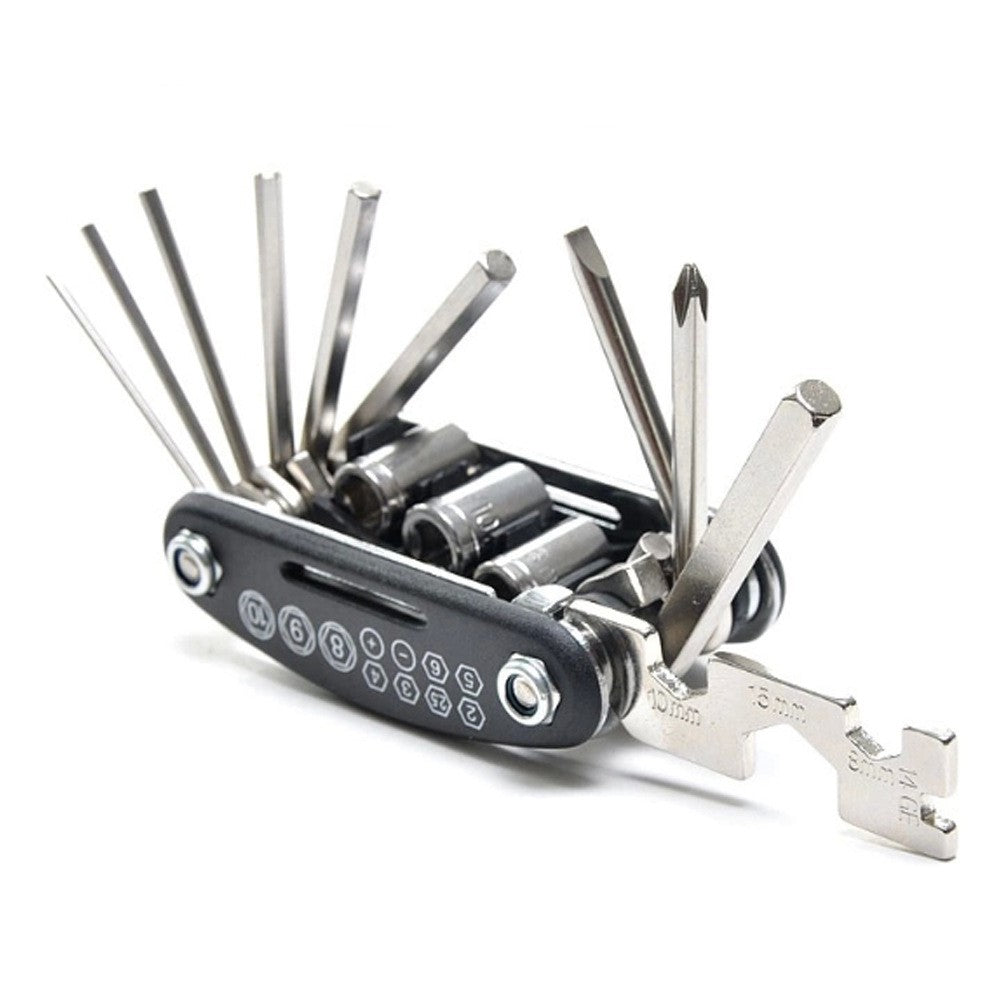 16-in-1 Multifunctional Tool for Bicycle and Electric Scooter