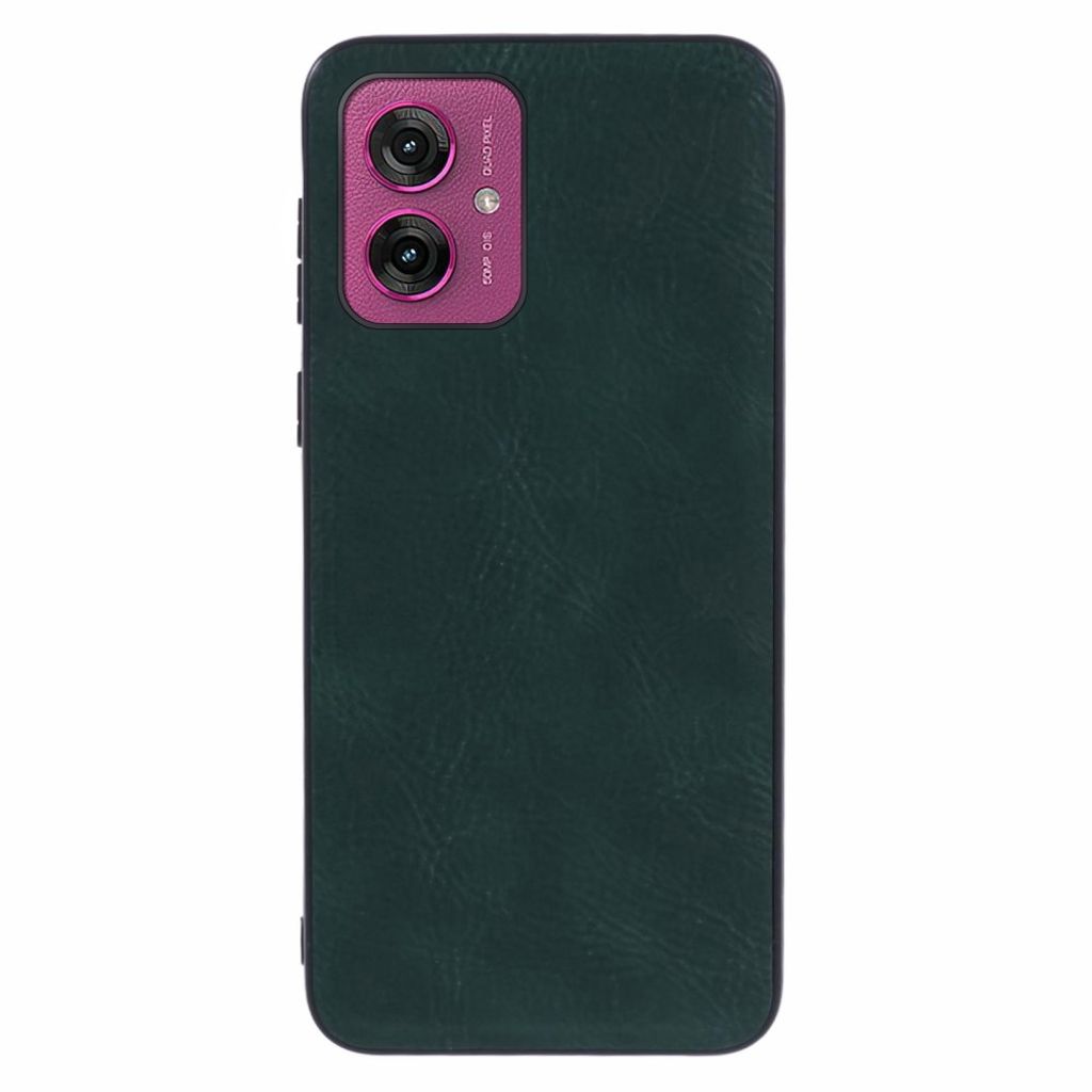 Motorola Moto G55 5G fodral in synthetic leather – grön