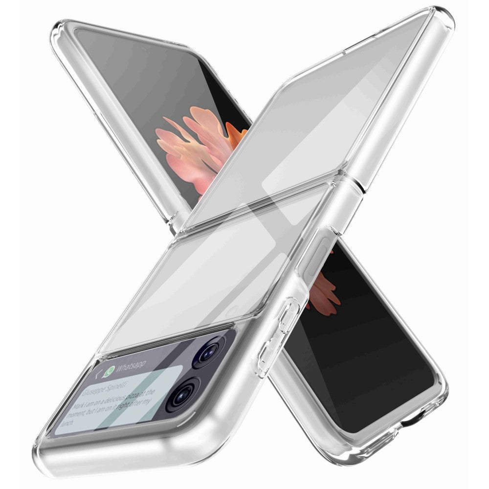 Samsung Galaxy Z Flip4 5G Anti-fingerprint gul-resistant skal – Transparent