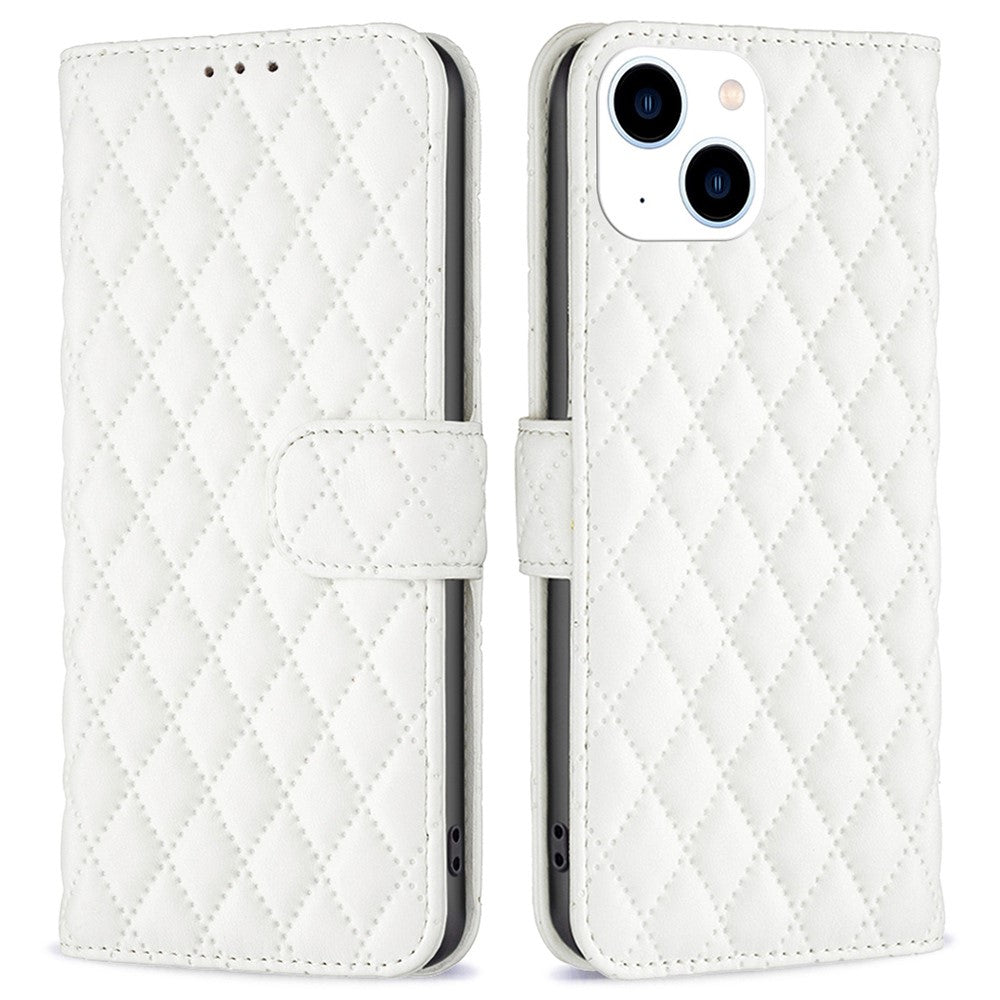 BF Rhombus Pattern Cover for iPhone 14 cover - White