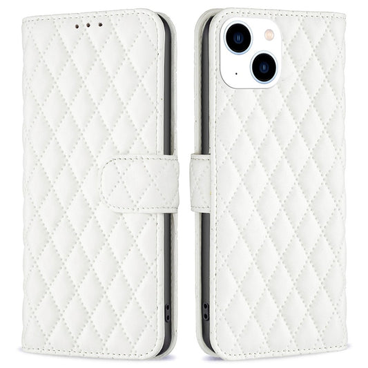 BF Rhombus Pattern Cover for iPhone 14 cover - White