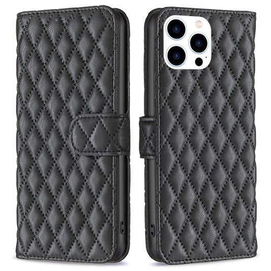 Padded iPhone 14 Pro wallet cover - Black