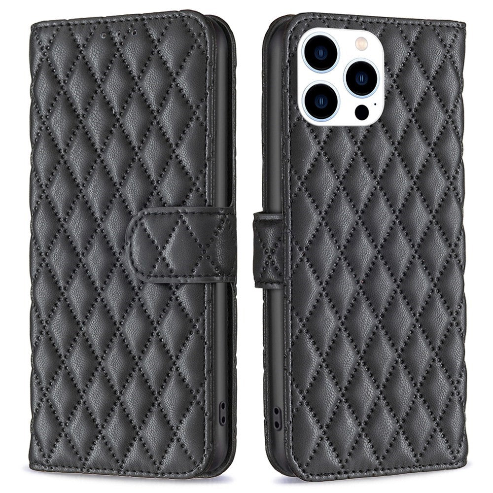 Padded iPhone 14 Pro wallet cover - Black