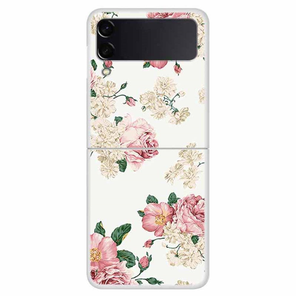 Samsung Galaxy Z Flip4 5G Pattern Printing Drop-proof Back case - Flowers