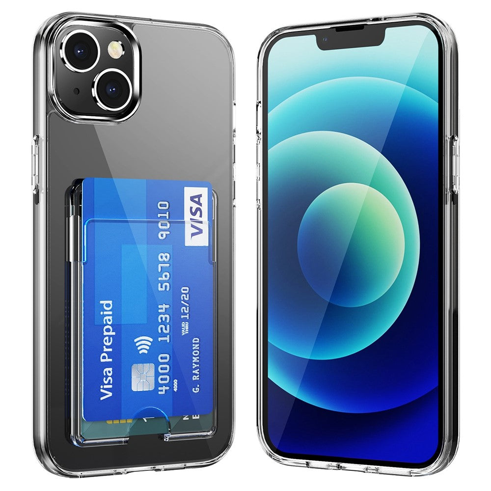 IPhone 14 Plus fodral with a kortfack – Transparent