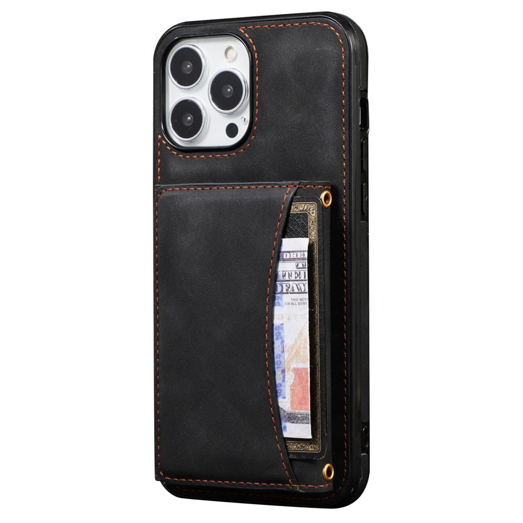 IPhone 13 Pro Max skal with kortfack – svart