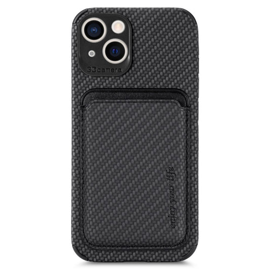 iPhone 14 Plus case with detachable card holder - Black