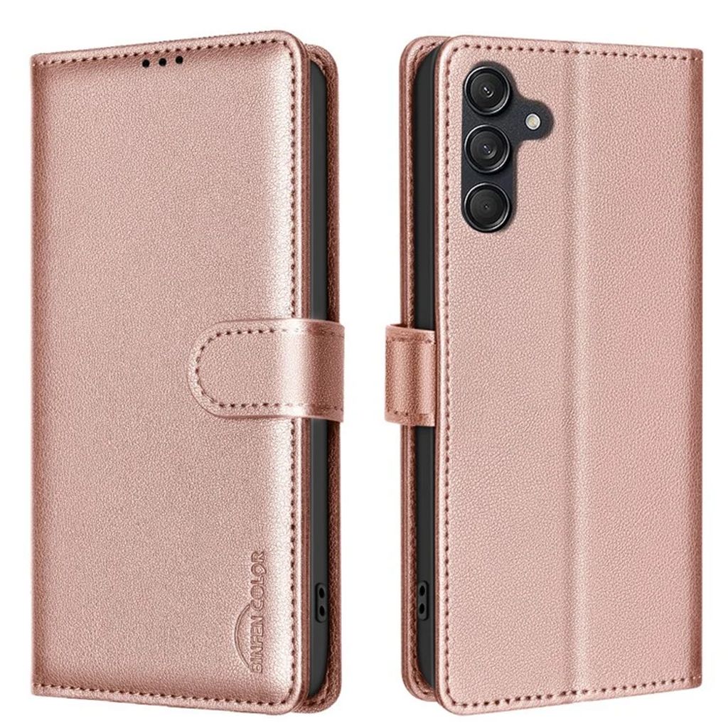 BINFEN COLOR Samsung Galaxy S24 plånboksfodral – roséguld