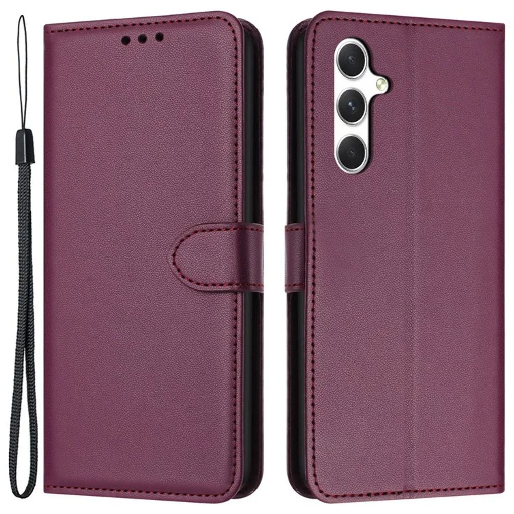 Samsung Galaxy S25 Plus / S24 Plus Wallet Cover with Strap - Purple