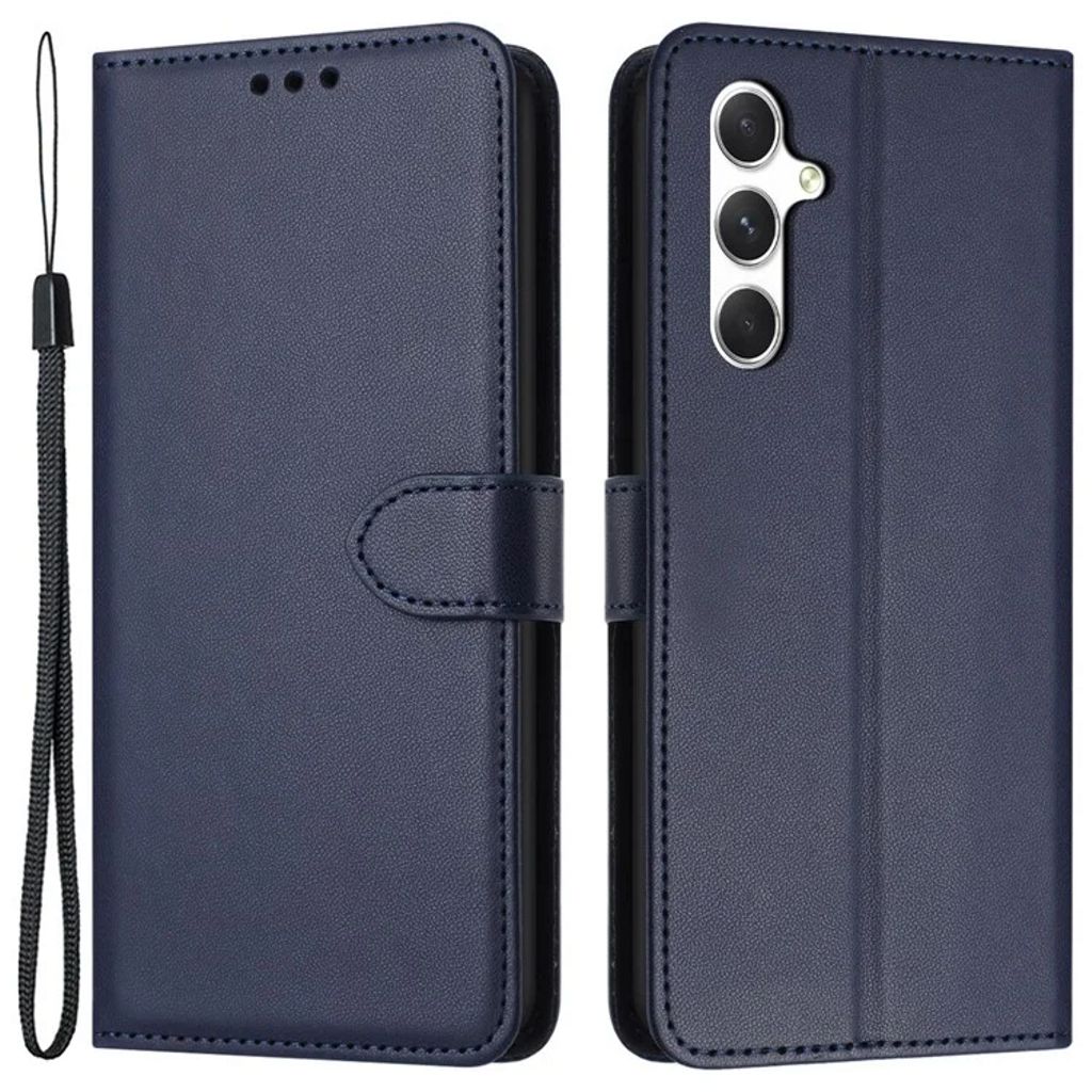 Samsung Galaxy S25 / S24 plånboksfodral with Strap – blå
