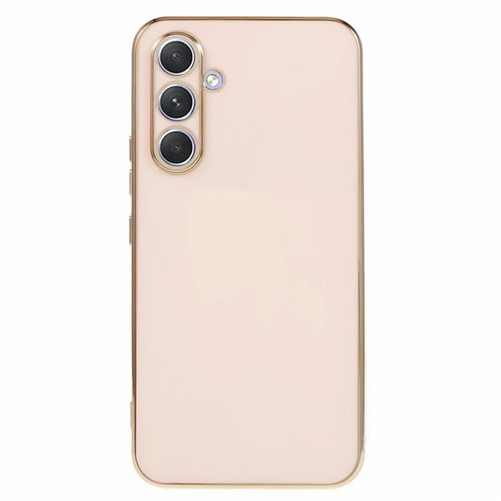 Samsung Galaxy S25 Plus skal with guld Details – rosa