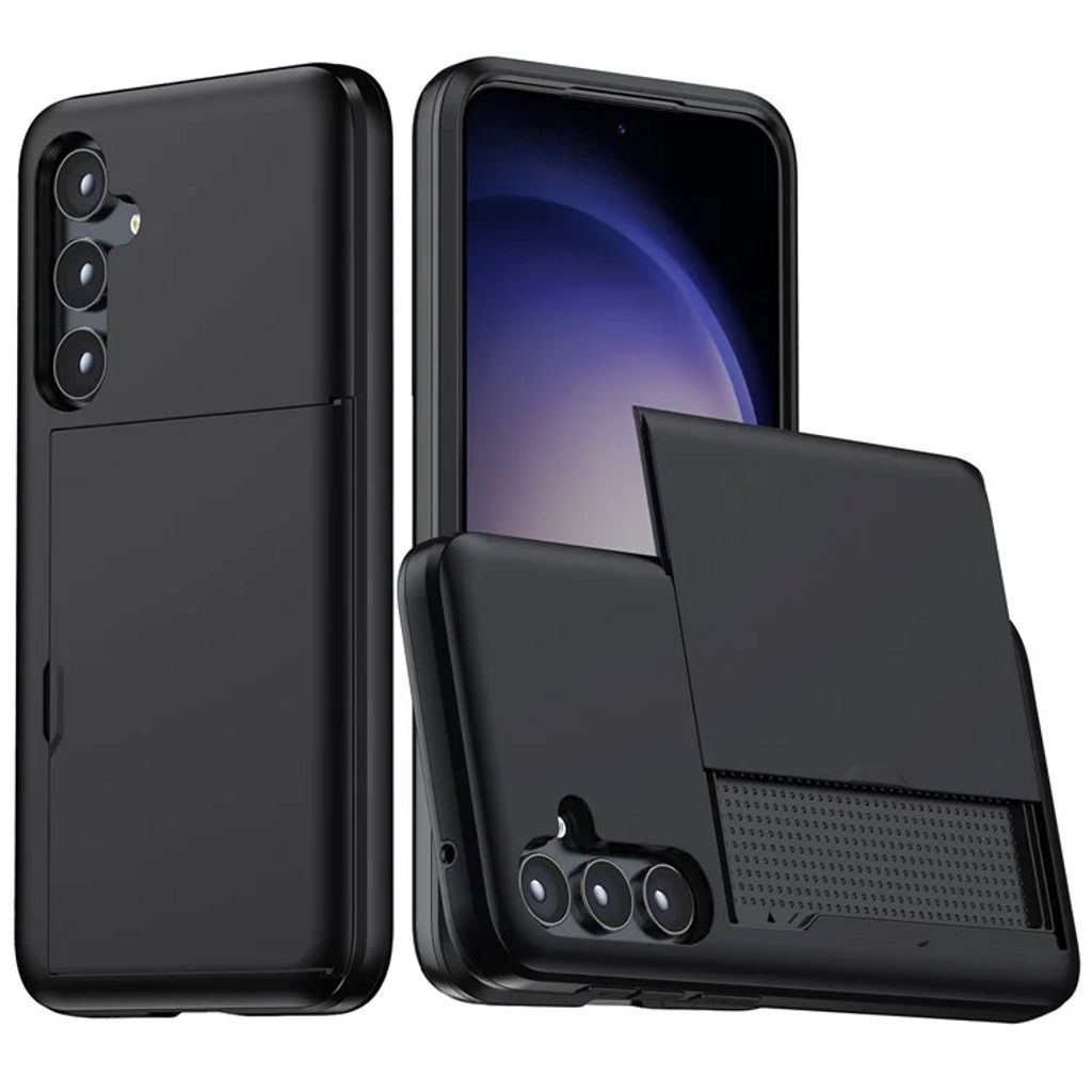 Samsung Galaxy S25 Case with Card Holder - Black