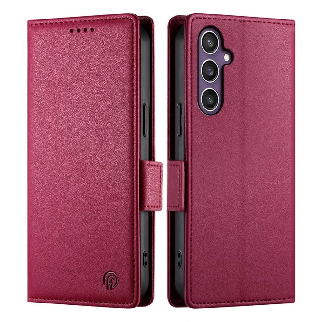 Samsung Galaxy S25 plånboksfodral – röd