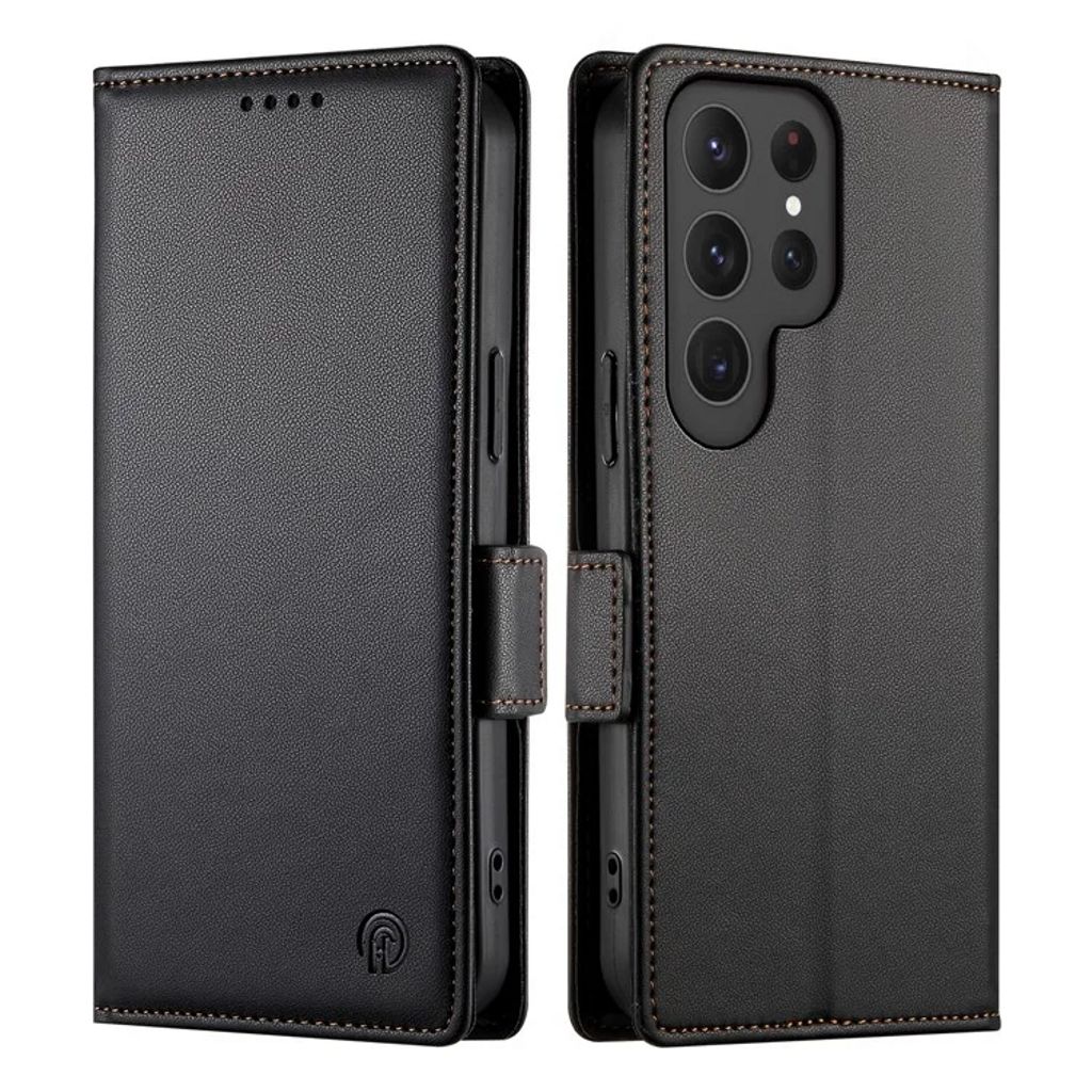 Samsung Galaxy S25 Ultra plånboksfodral – svart