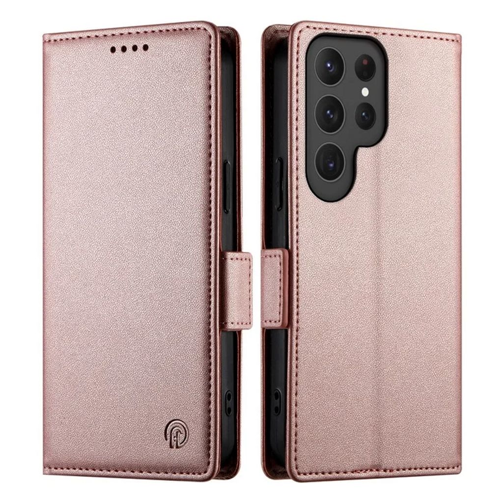Samsung Galaxy S25 Ultra plånboksfodral – roséguld