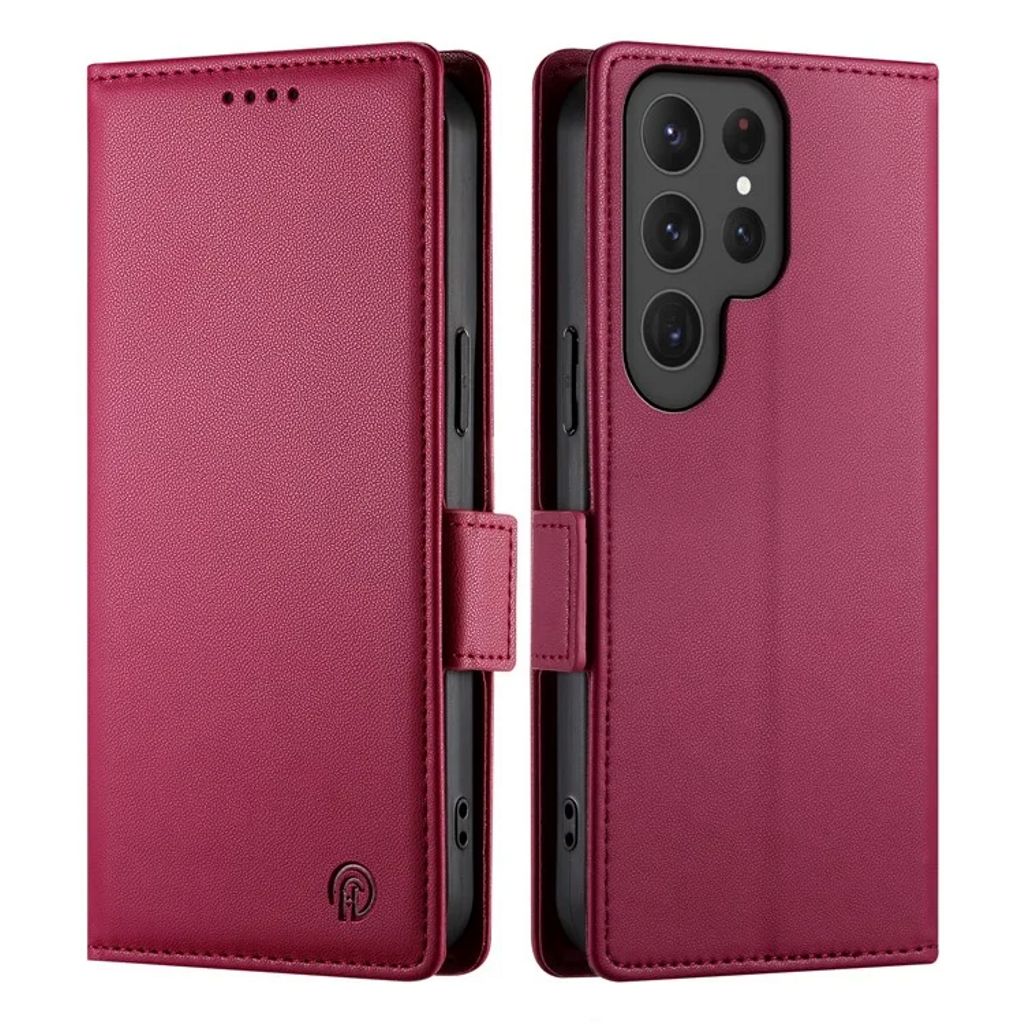 Samsung Galaxy S25 Ultra plånboksfodral – röd