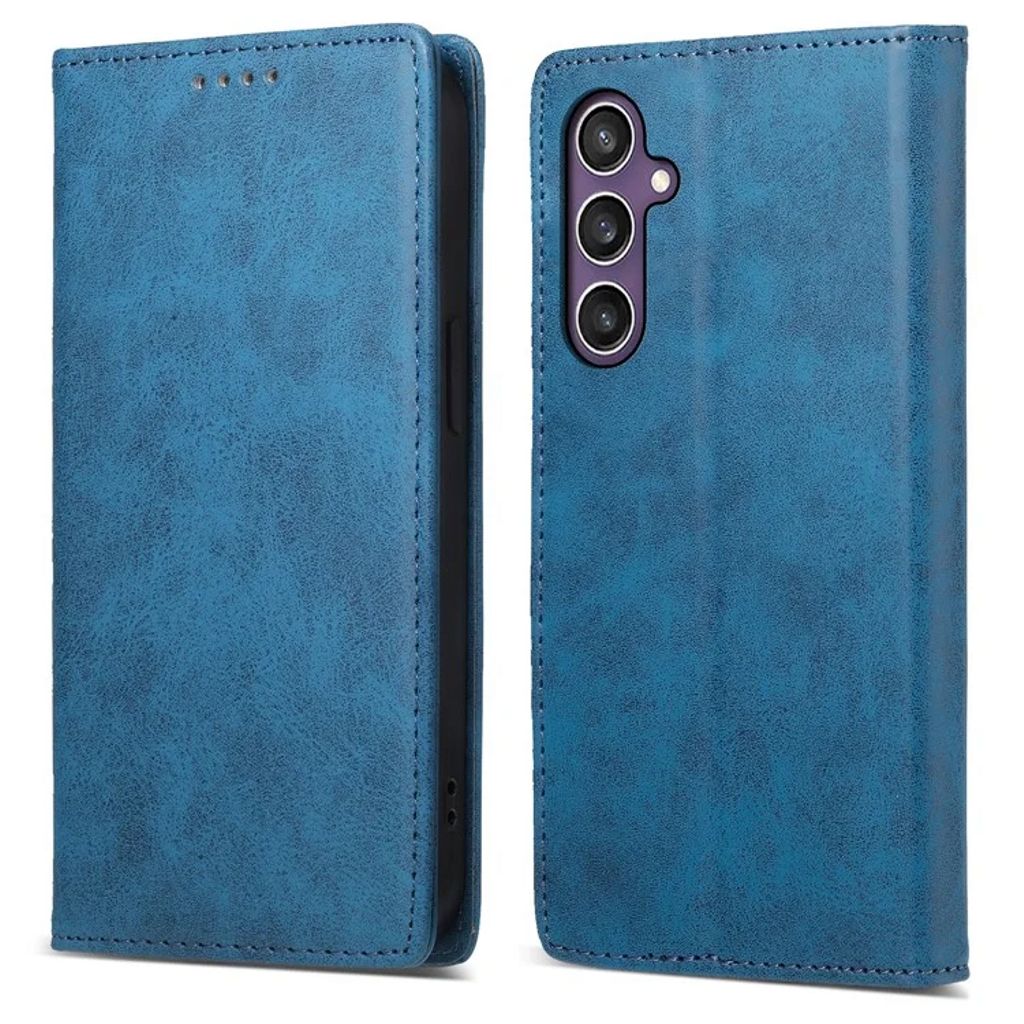 Samsung Galaxy S25 RFID Blocking plånboksfodral – blå