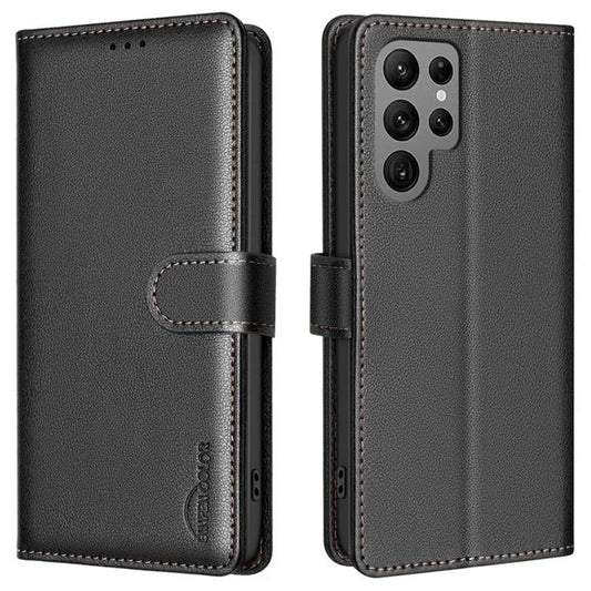 BINFEN COLOR Samsung Galaxy S25 Ultra Wallet Cover - Black