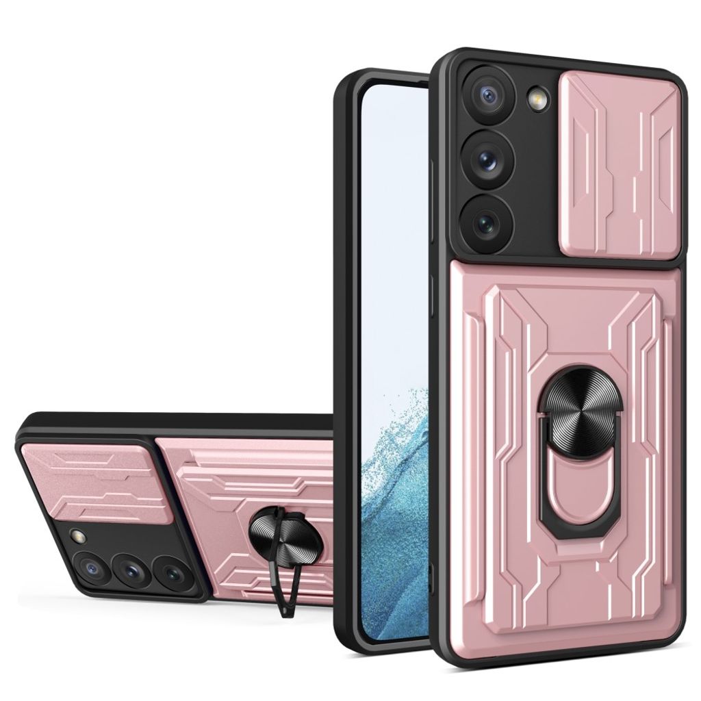 Samsung Galaxy S23 case with a stand - Rose gold-colored