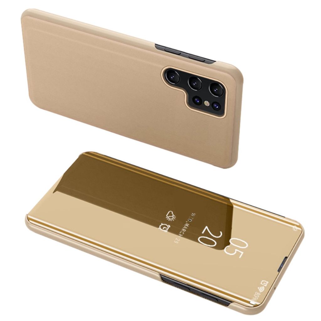 Mirror View Samsung Galaxy S23 Ultra fodral - guld