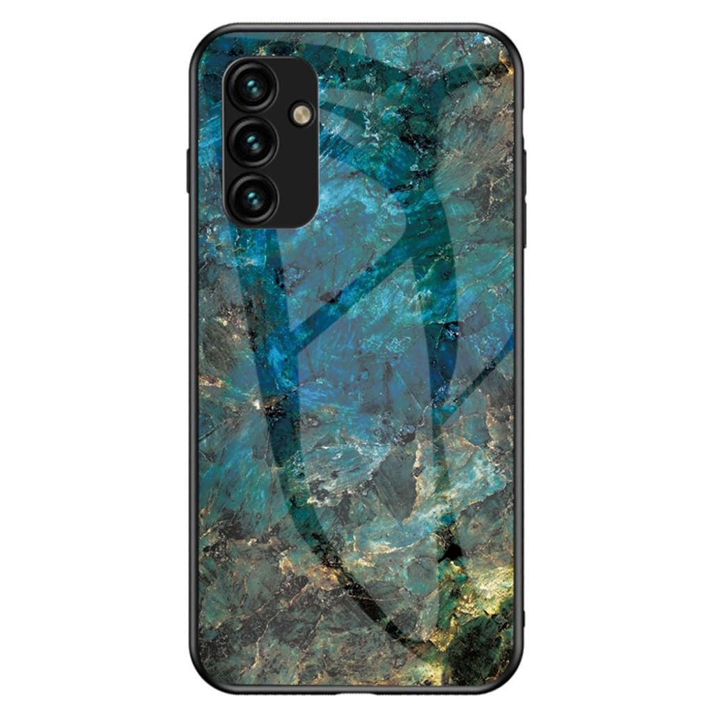 Stötdämpande Samsung Galaxy A14 smartphone skal - Emerald Marble