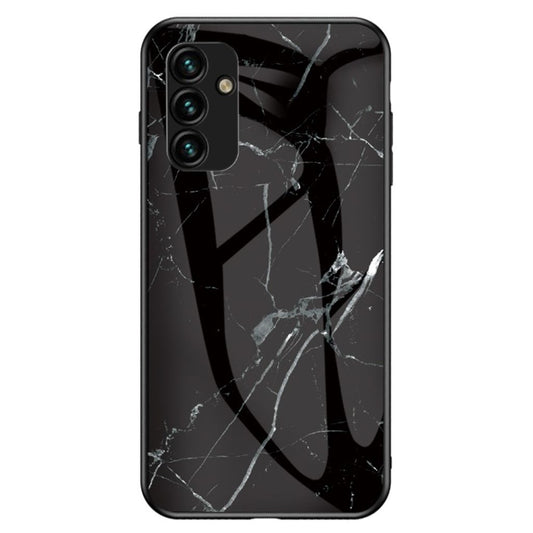 Shockproof Samsung Galaxy A14 smartphone case - Black Marble