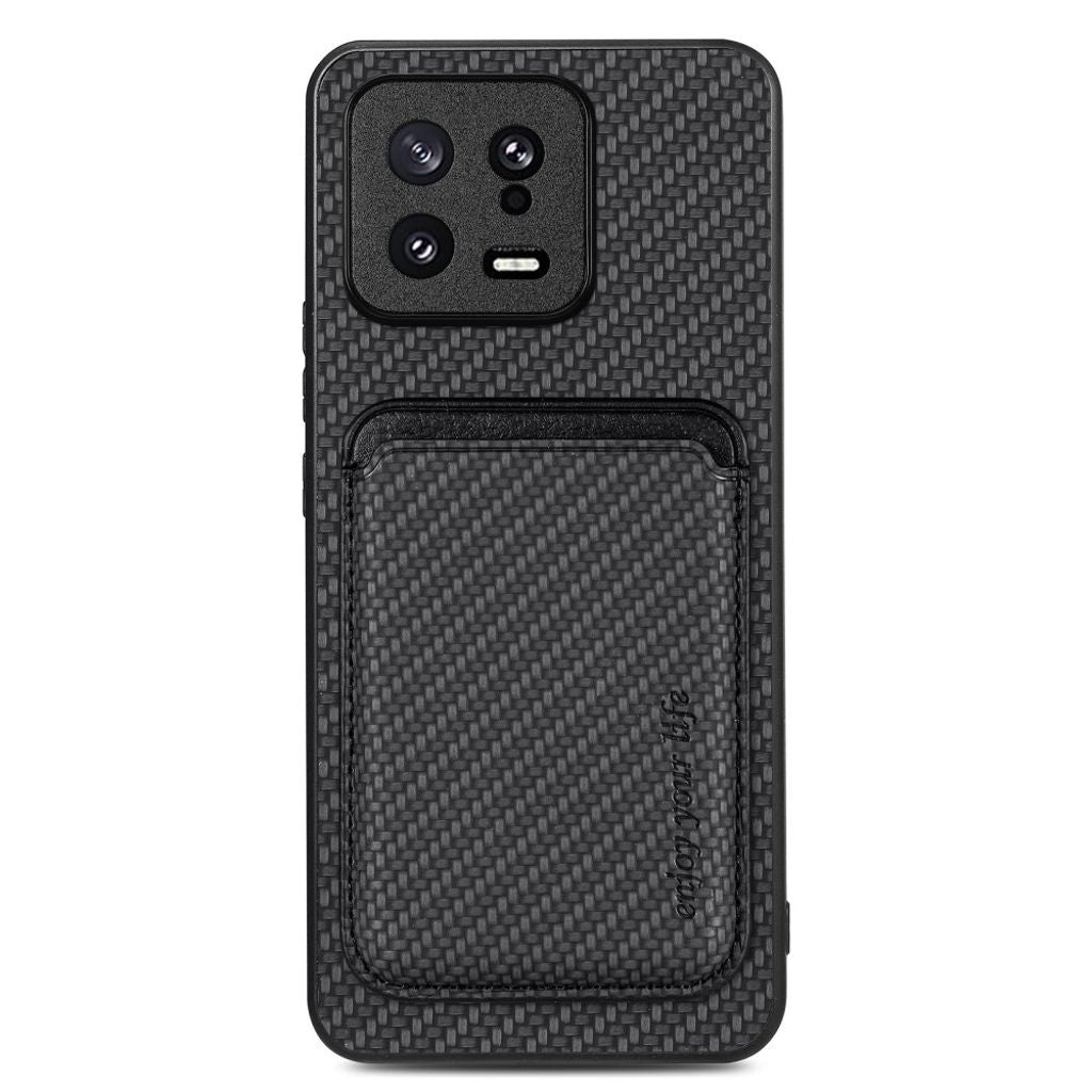 Xiaomi 13 5G skal with a card holder - svart