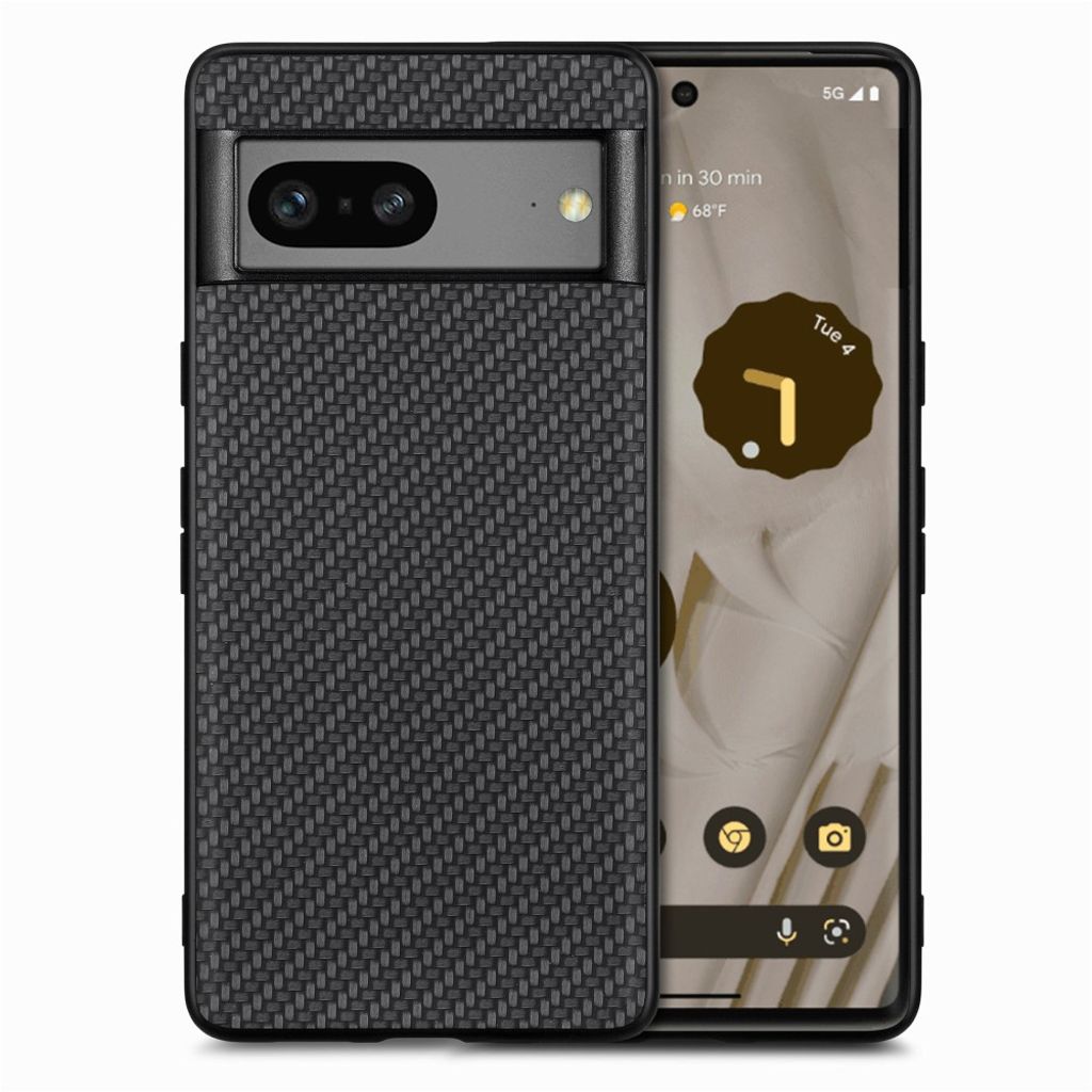 Textured Google Pixel 7A 5G skal - svart