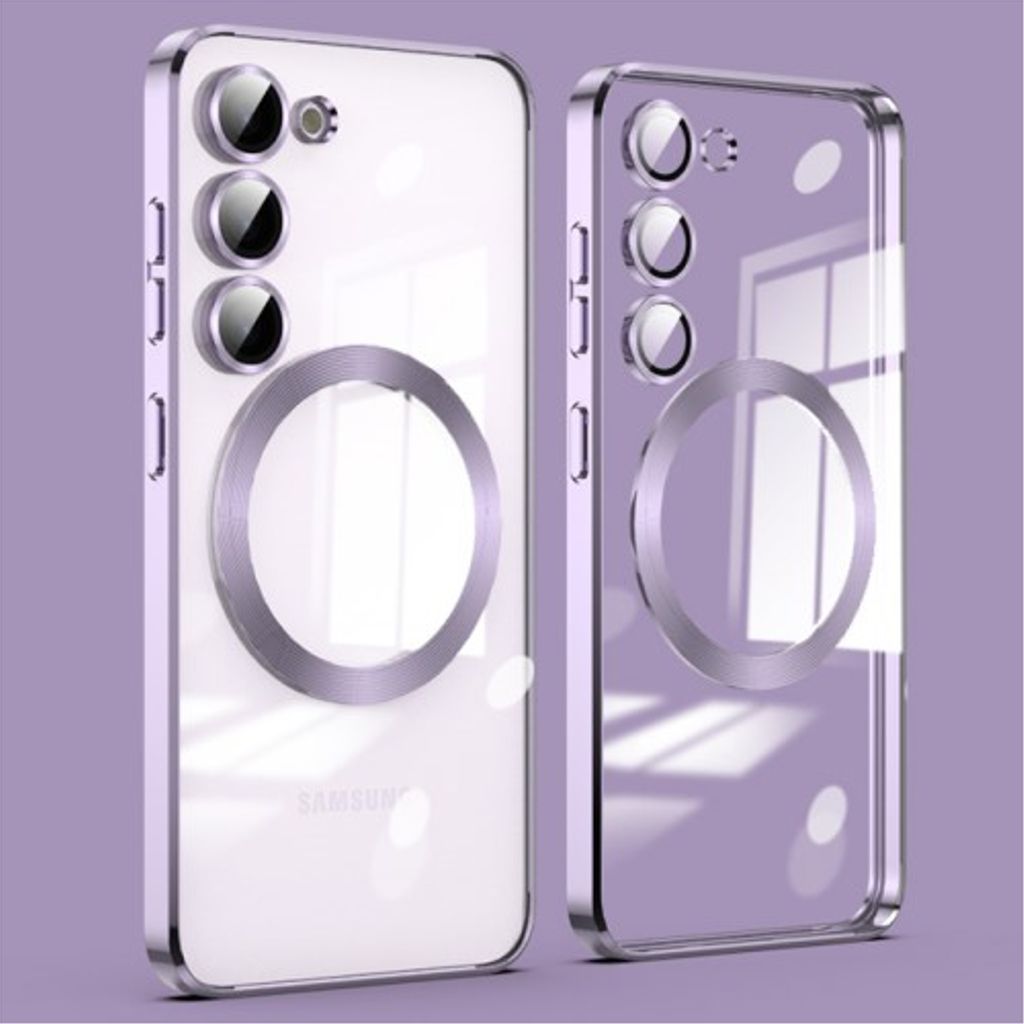 Samsung Galaxy S23 Qi Compatible Case with Lens Protector - Purple
