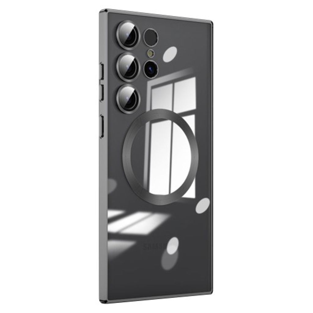 Samsung Galaxy S23 Ultra Qi-compatible Case with Lens Protector - Black