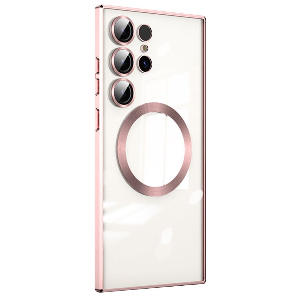 Samsung Galaxy S23 Ultra Qi-compatible Case with Lens Protector - Pink