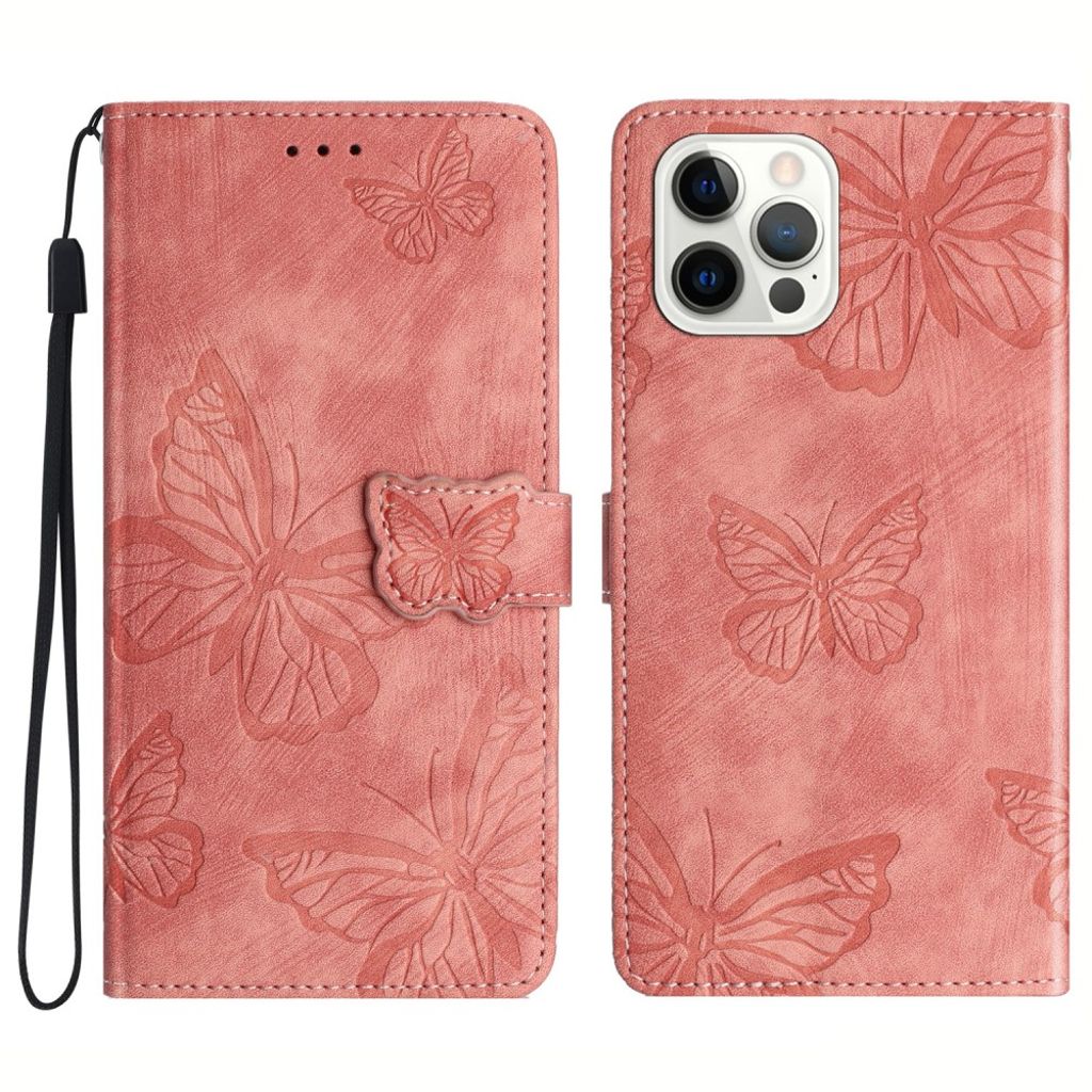 IPhone 13 Pro cover with a butterfly print - Pink