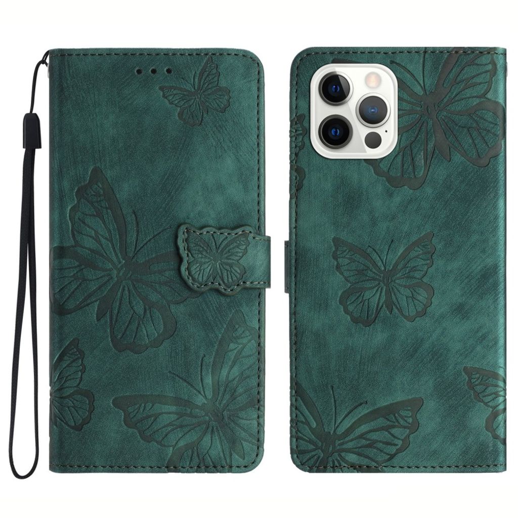 IPhone 13 Pro fodral med a butterfly print - grön