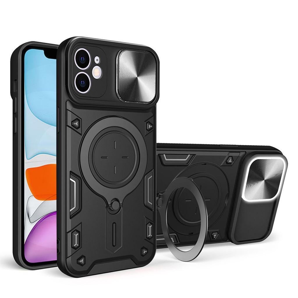 IPhone 11 skal with a lid - svart