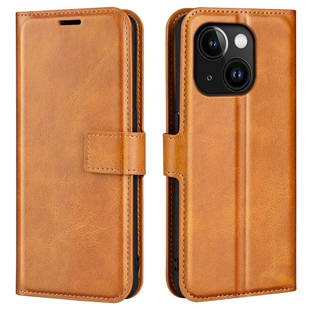 IPhone 15 fodral med a magnetic closing - brun